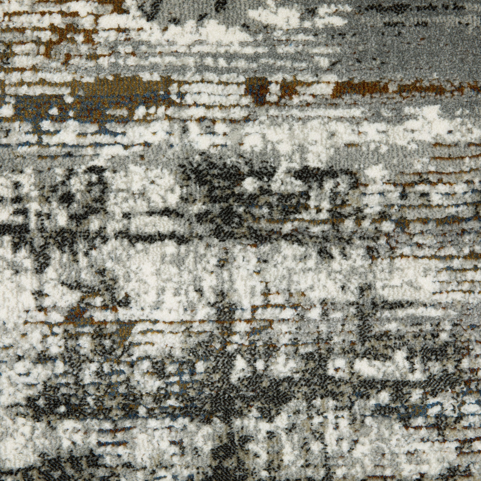 Galion Abstract Shading Charcoal/Grey Indoor Area Rug, 7'10"x10'10"
