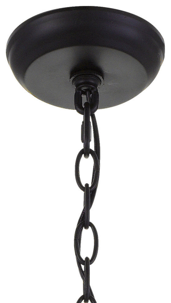 Crystorama 608-Mk Rylee 6 Light Matte Black Chan Delier