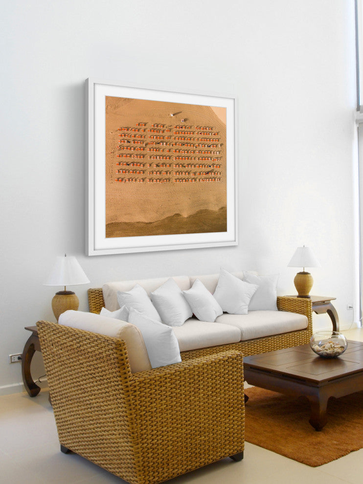"Waiting For People" Framed Print by Karolis Janulis