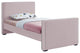Dillard Velvet Upholstered Bed, Pink, Twin