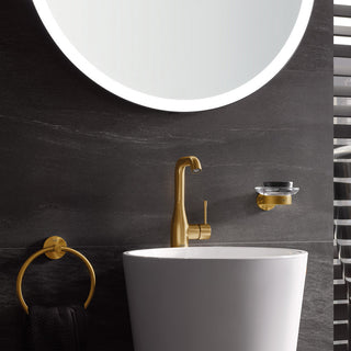 Grohe 40 365 1 Essentials 7-1/16" Wall Mounted Towel Ring - Brushed Cool