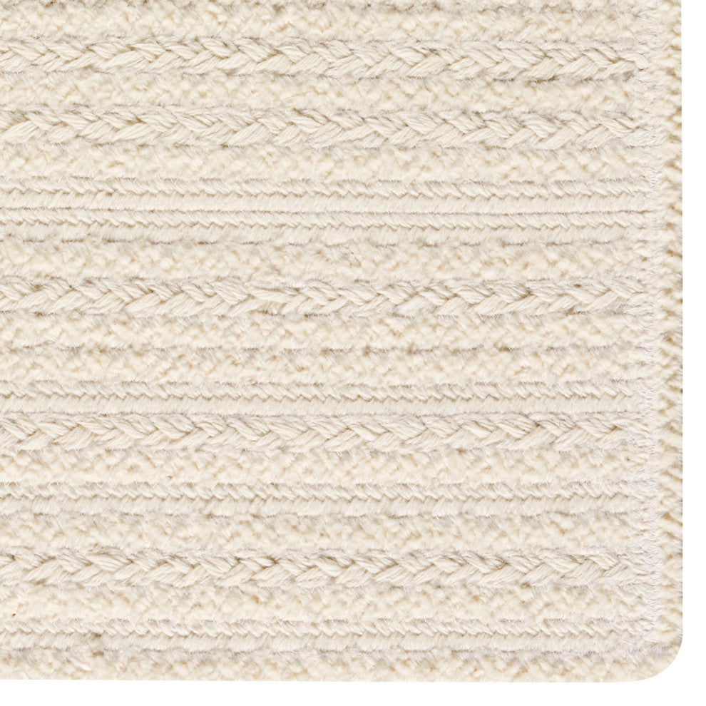 Harborview Braided Cross Sewn Area Rug, Light Beige, 2'x3'