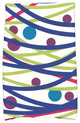 Doodle Decorations Decorative Holiday Geometric Print Hand Towel, Royal Blue