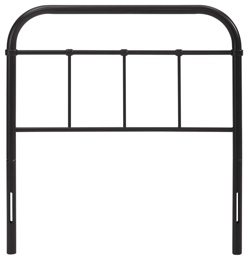 Serena Twin Steel Headboard, Brown