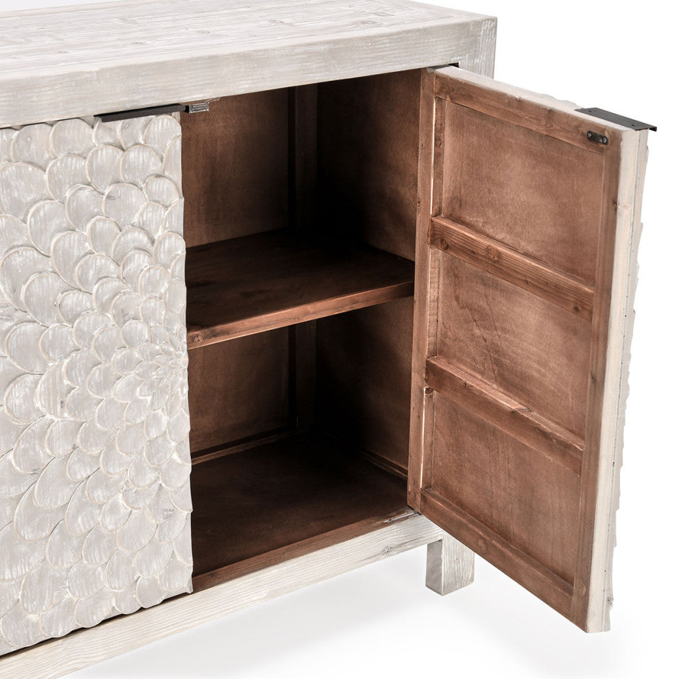Delilah White Washed Sideboard