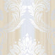 Classic Silks 2, Damask Stripes Silk Emboss White, Cream Wallpaper Roll