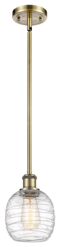 Innovations 516-1S-AB-G1013-LED 1-Light Mini Pendant, Antique Brass
