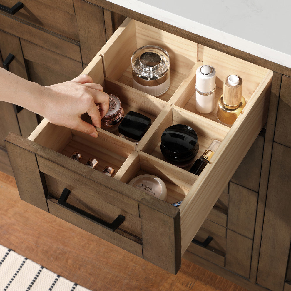 OVE Decors Tahoe Vanity, Almond Latte, 60"
