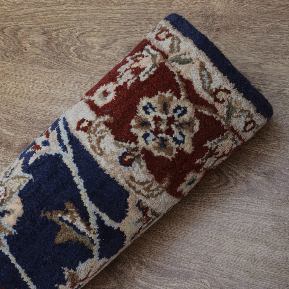 HAND TUFTED WOOL ECO-FRIENDLY AREA RUGS - Rectangle,Blue Red,Oriental