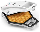 Bubble Waffle Maker for Breakfast Dessert 9" Waffles, Non-stick, White