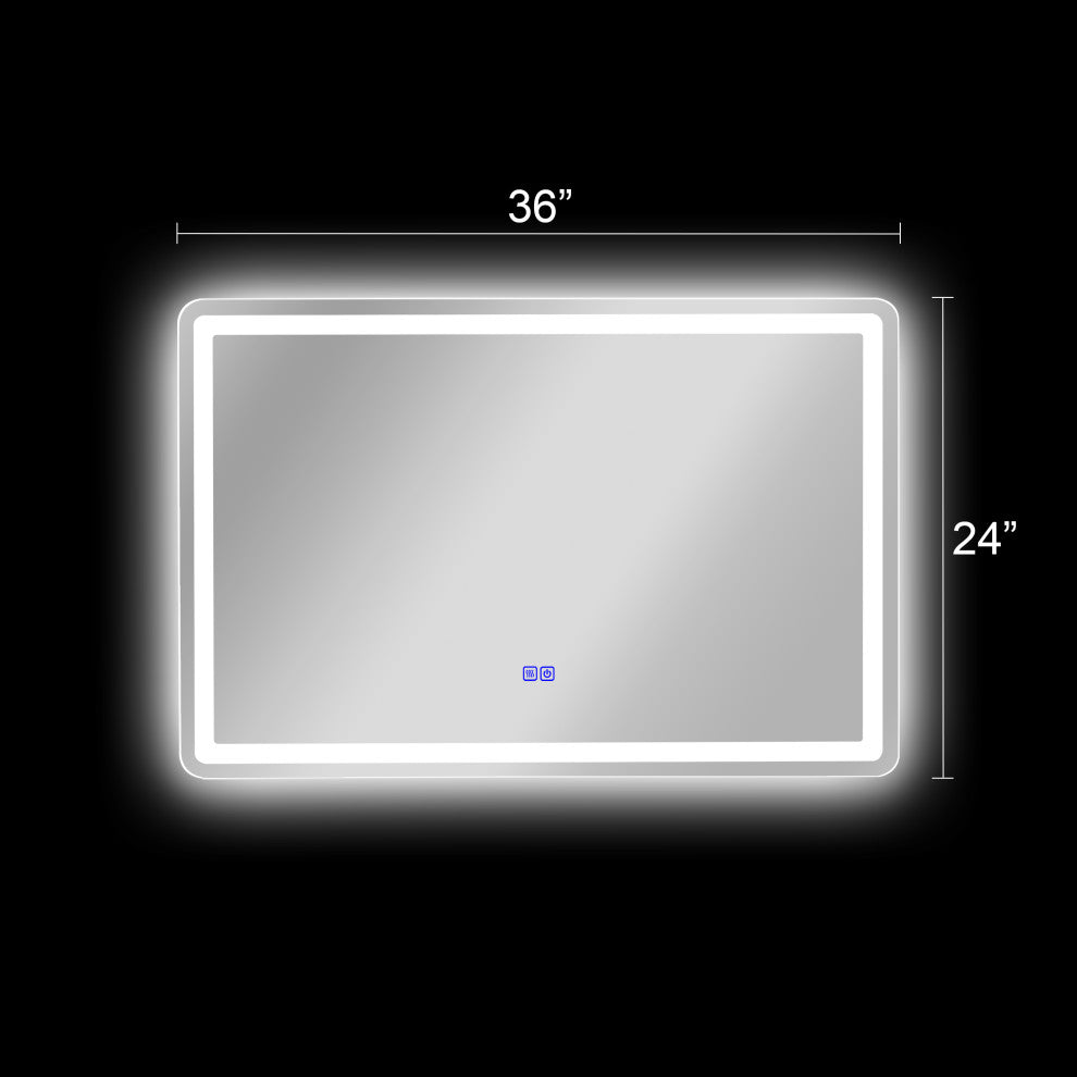 CHLOE Lighting LUMINOSITY Rectangular TouchScreen LED Mirror