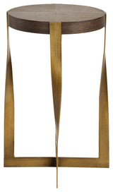 Uttermost Drew Brass Accent Table