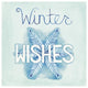 "Snowflake Sayings II" Digital Paper Print by Elyse DeNeige, 42"x42"
