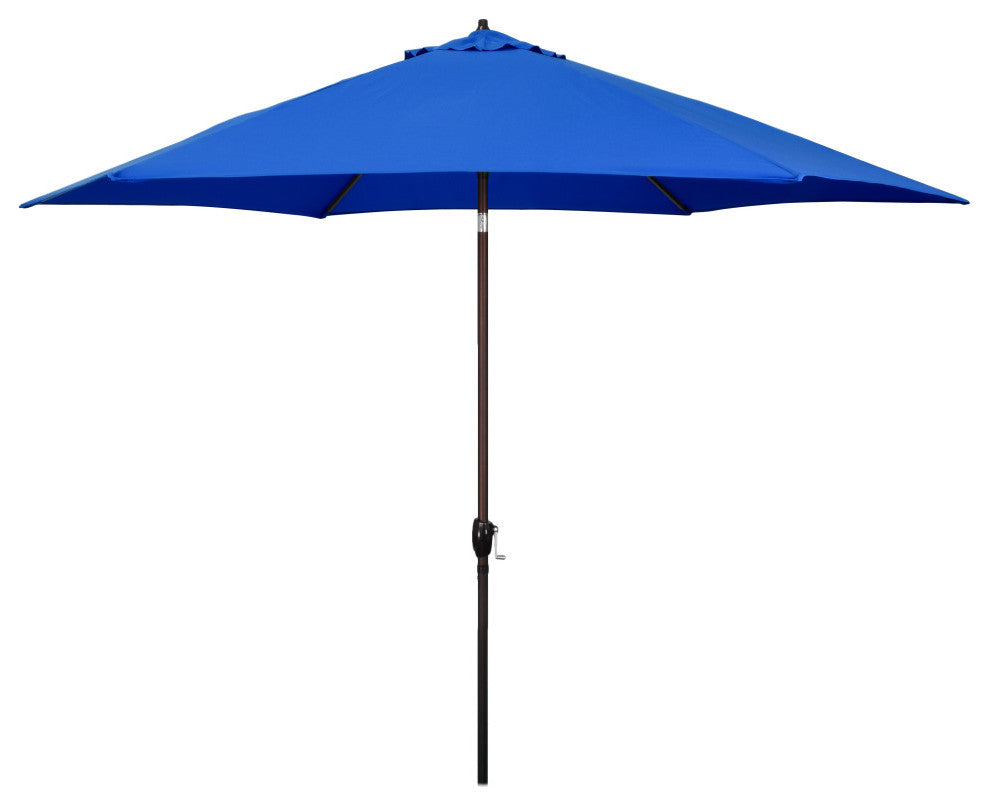 Astella 11' Round Table Patio Umbrella, Auto Crank Lift, Polyester, Pacific Blue