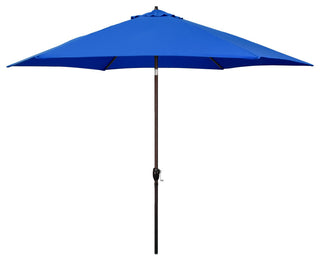 Astella 11' Round Table Patio Umbrella, Auto Crank Lift, Polyester, Pacific Blue