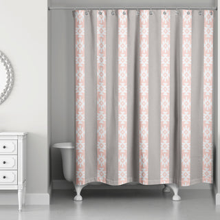 Southwestern Pattern in Pink and Gray Shower Curtain