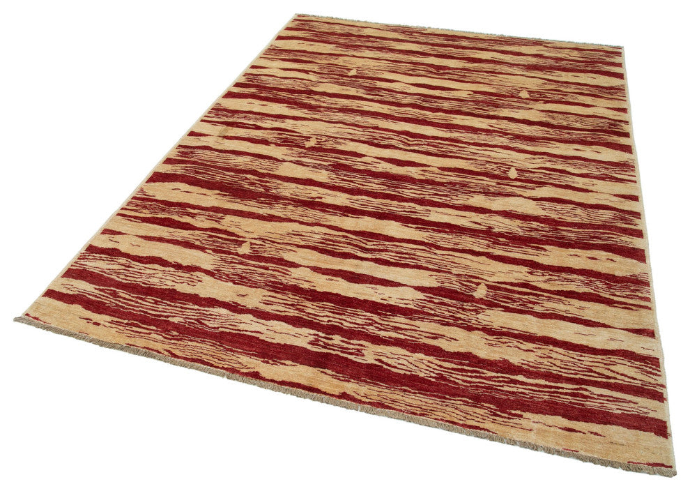 Rug N Carpet - Handmade Oriental 5' 8" x 7' 8" One-of-a-Kind Oushak Area Rug