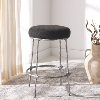 Safavieh Couture Trumen Boucle Counterstool, Black