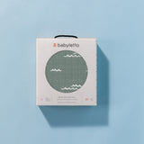 Mini Crib Sheet, GOTS Certified Organic Muslin Cotton, Ocean Waves