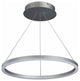 Tania 24" Ring ETL Certified Adjustable LED Chandelier, Silver VMC31640AL