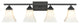 4 Light 31.5" Matte Black Vanity Light