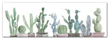 Horizontal Cactus 36x12 Canvas Wall Art