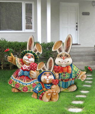 Easter Bunny Set of 3 Outdoor