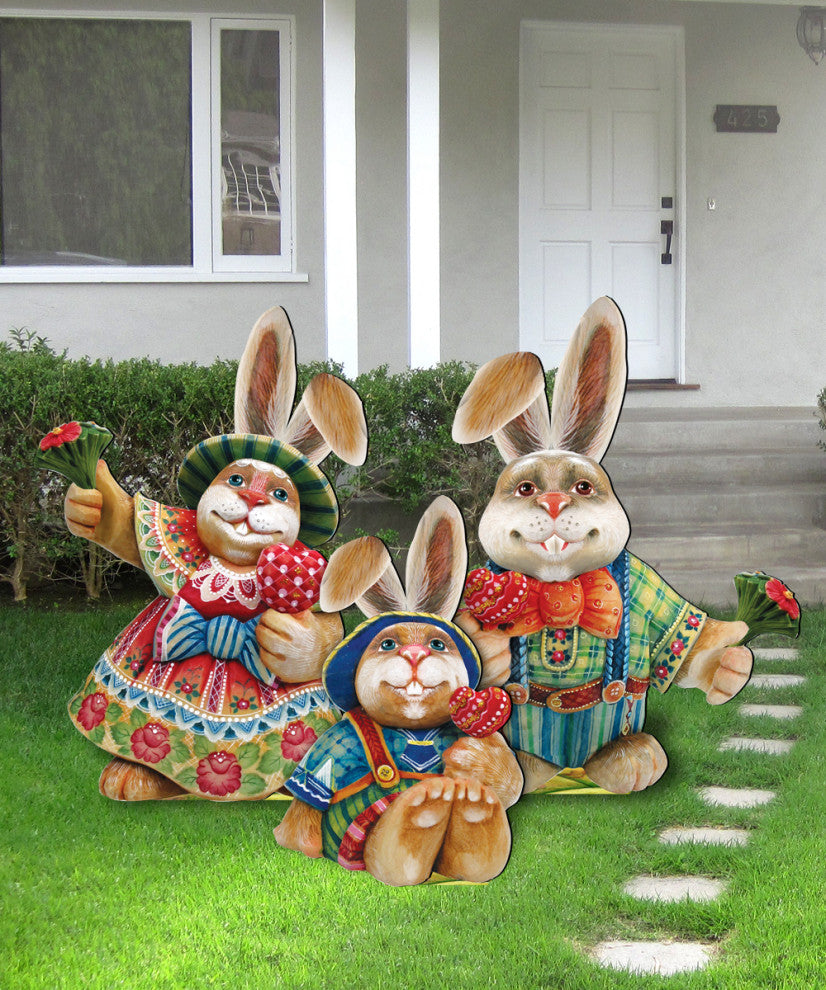 Easter Bunny Set of 3 Outdoor