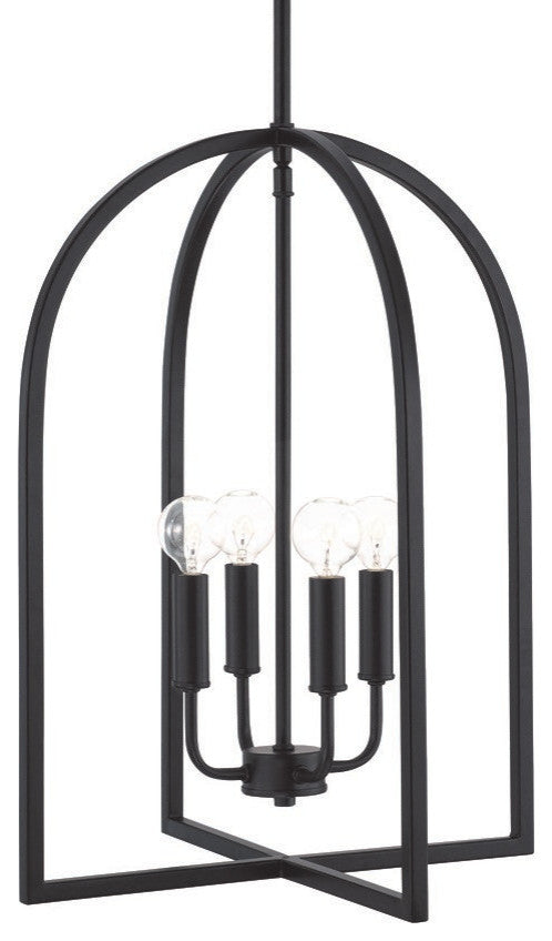 Capital Lighting 548841 Lawson 4 Light 16"W Multi Light Pendant - Matte Black