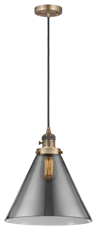 INNOVATIONS 201CSW-BB-G43-L 1-Light Mini Pendant Brushed Brass