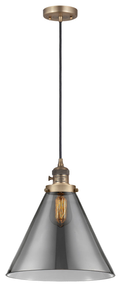 INNOVATIONS 201CSW-BB-G43-L 1-Light Mini Pendant Brushed Brass