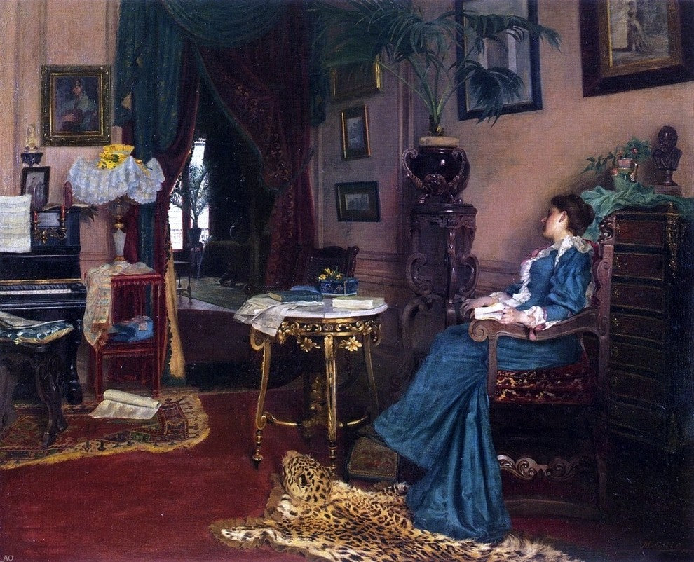 Maximilien Colin Woman Seated in an Interior, 20"x25" Gallery Wrapped Canvas
