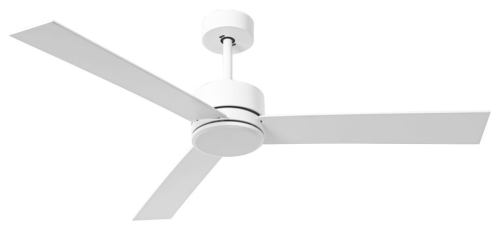 52 in White Modern Ceiling Fan without Light