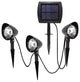 3-in-1 Solar Powered LED Outdoor Landscape Spotlights