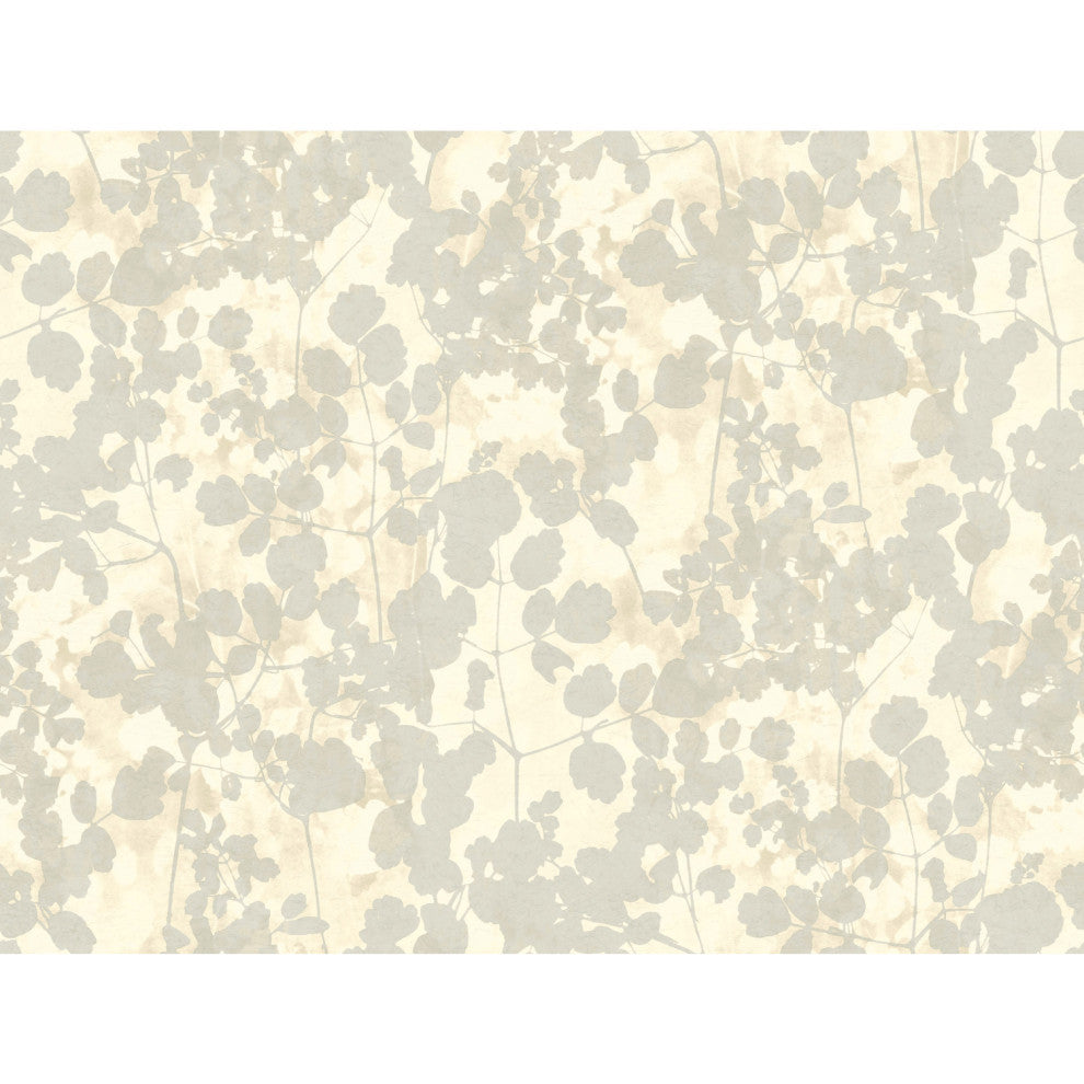 Taupe Stained Glass Wallpaper