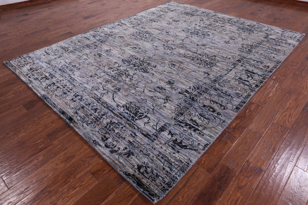 8' 0" X 10' 3" Hand-Knotted Modern Wool Rug Q8586