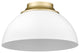 Zoey Flush Mount, Olympic Gold With White