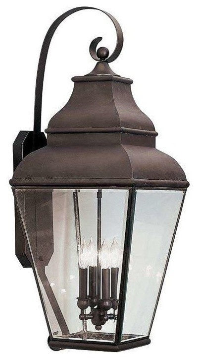 Exeter Outdoor Wall Lantern, Bronze