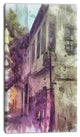 Old City Street Watercolor Sketch, Large Cityscape Canvas Art Print, 16"x32"
