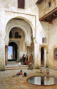 Frans Wilhelm Odelmark A Courtyard in Alhambra Wall Decal