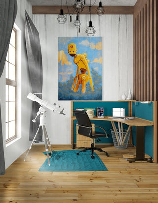 Epic Graffiti "In The Clouds" Giclee Canvas Wall Art, 26"x40"