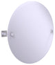 Montero Contemporary Frameless Round Beveled Edge Tilt Mirror, Polished Chrome