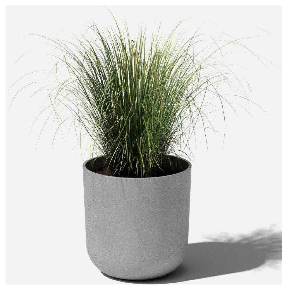 Pure Series Kona Planter, Grey, 15 Inches, 1 Pack