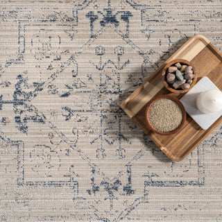 Nuloom Lolita Faded Washable Indoor/Outdoor Area Rug, Beige 7'5"x9'6"