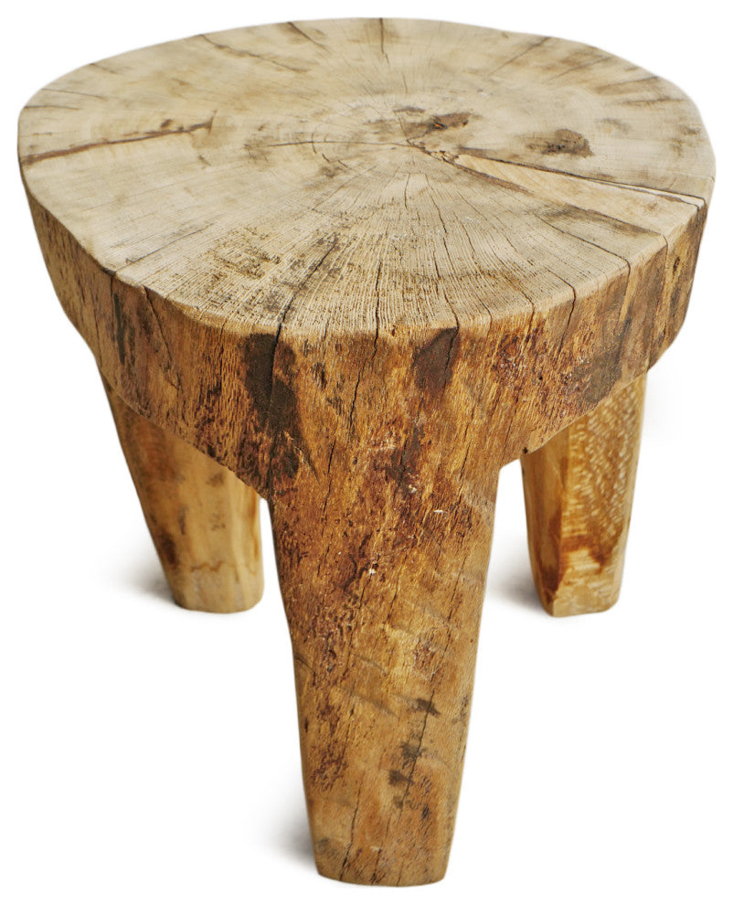 Rustic Naga Three Leg Wood Table 8