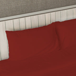 Bluff City Bedding, Bamboo Comfort 3-Piece Bedding, Twin, Red
