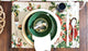Sweet Roses Spring Summer Vintage Woven Tapestry Shabby Chic Cloth Placemats