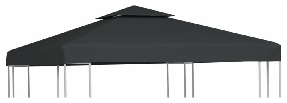 vidaXL Gazebo Cover Canopy Replacement 9.14 oz/yd? Dark Gray 10'x10'