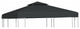 vidaXL Gazebo Cover Canopy Replacement 9.14 oz/yd? Dark Gray 10'x10'