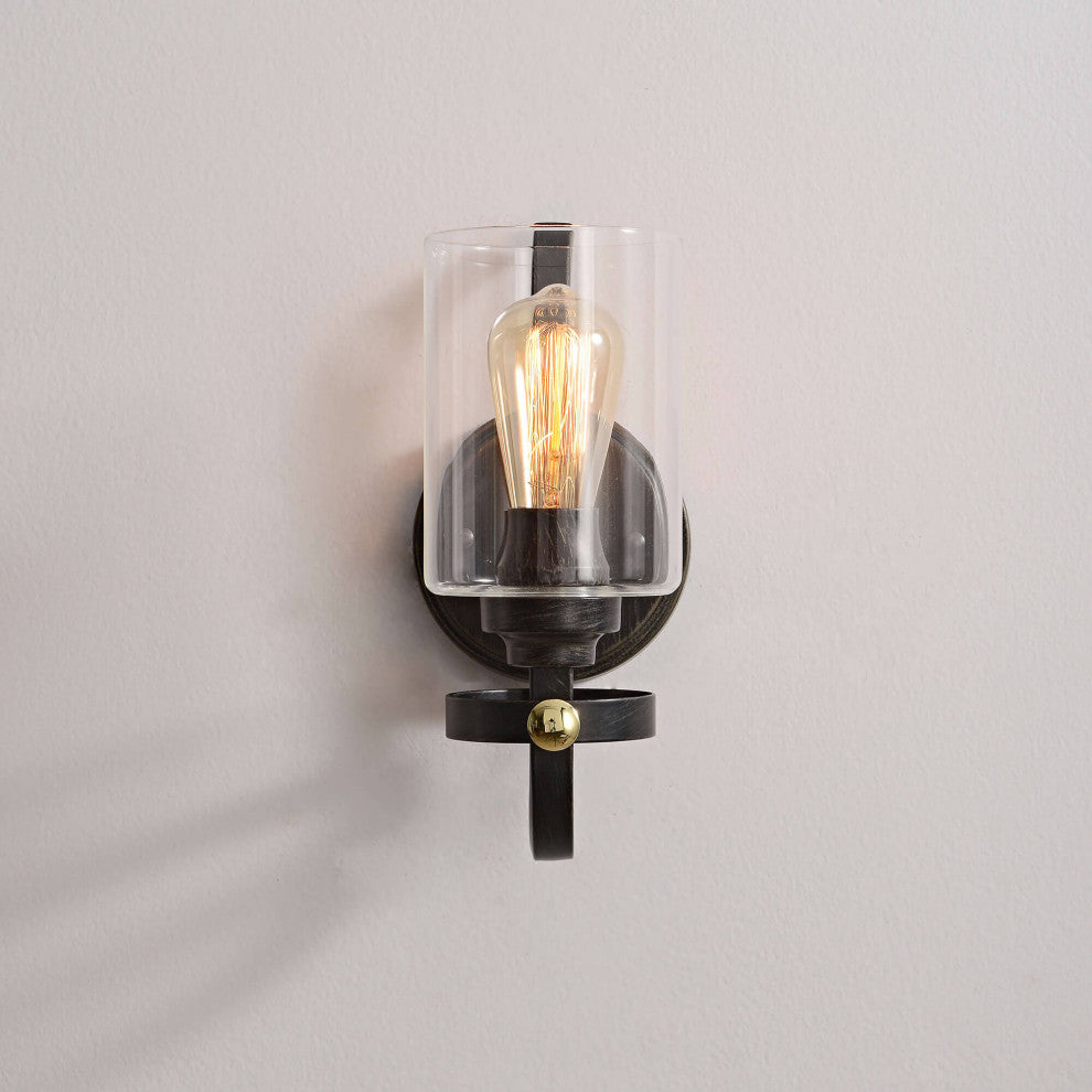 Daisy 1 Light Glass Shade Wall Sconce